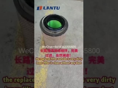 LANTU Truck luchtfilter vervangen het binnenste filter ziet eruit als de nieuwe